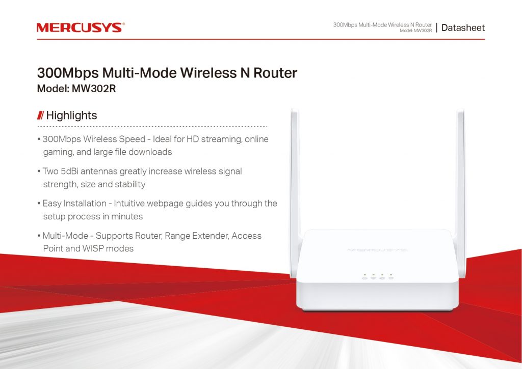 Router Inalambrico Mercusys Mw R Velocidad De Transmisi N Inal Mbrica